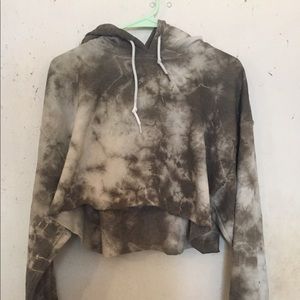 Fleece lined Crop hoodie